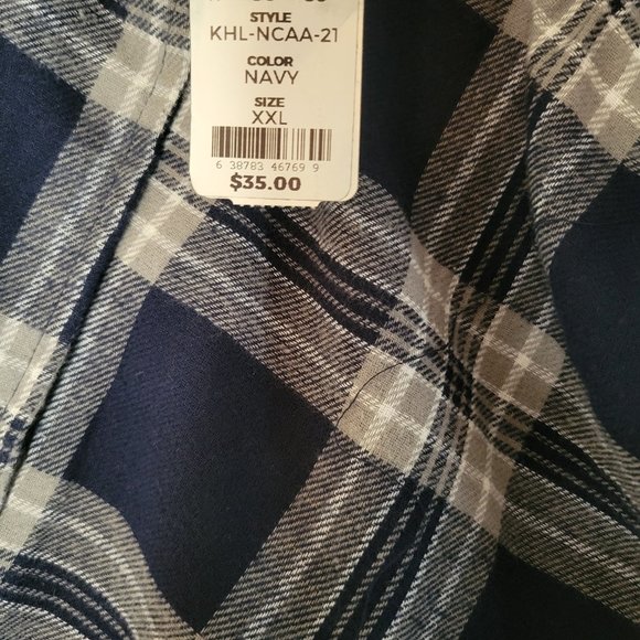 Concept Sports Penn State Nittany Lions Blue & Gray Plaid Sleepwear Pants XXL - Picture 4 of 4